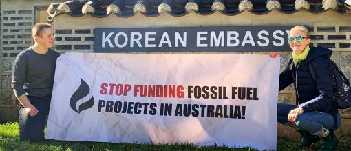 Australian Civil Society says: ‘South Korea, stop funding fossil fuel projects in australia’